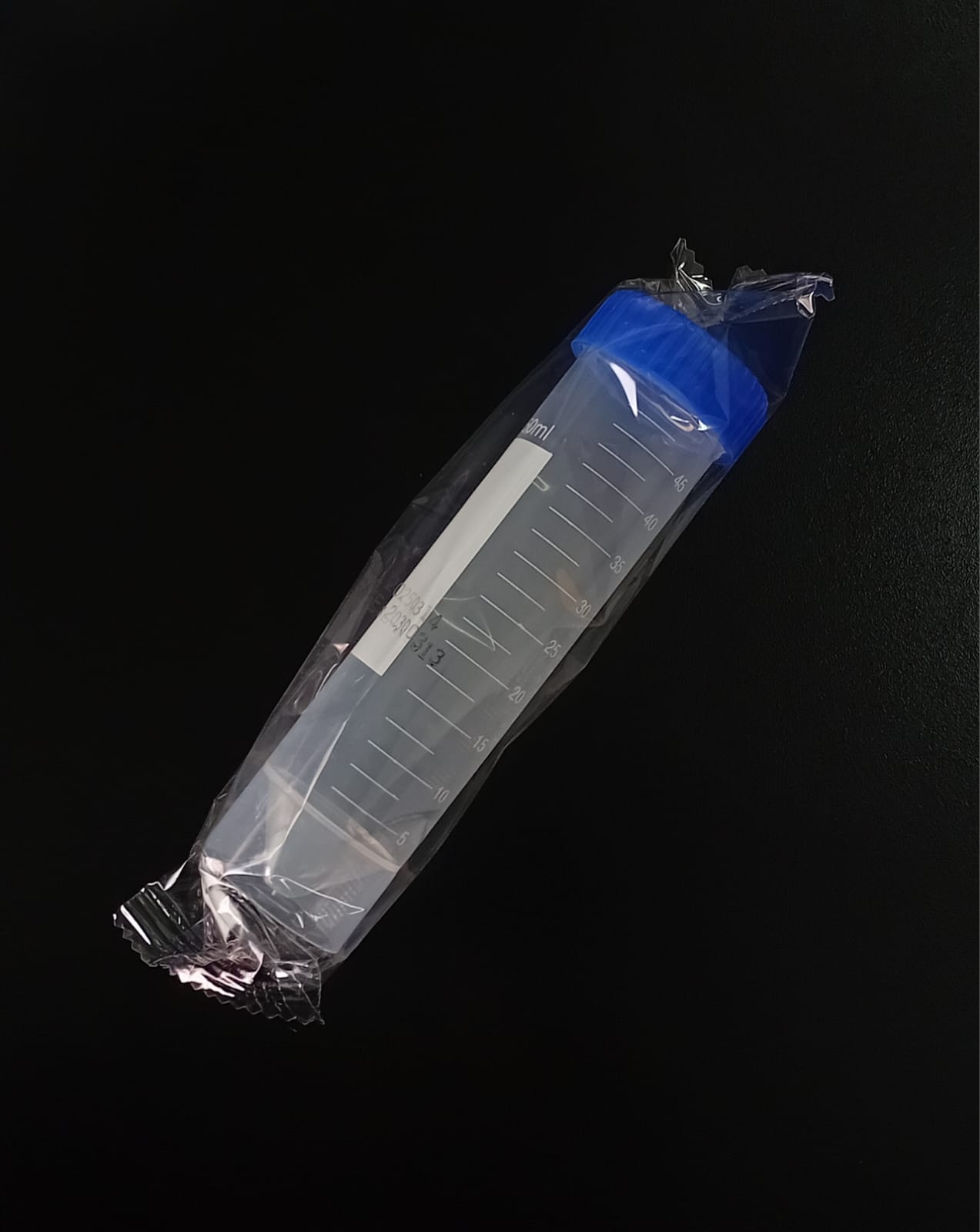 185TYA01-D - Tubos cónicos 50 ML para CENTRIFUGA tapa rosca (color azul) CON FALDON. ESTERIL OE ENVASE INDIVIDUAL-image