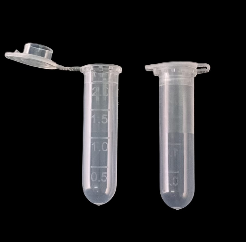 185TYA08 - Microtubos de 2 ml tapa plana con cierre de seguridad unida al tubo fondo redondo de PP autoclavable-image