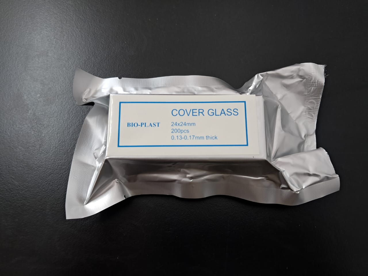 985TYI-2424C - Cubreobjetos 24 x 24 - Con envoltorio de aluminio individual, envasados al vacío-image