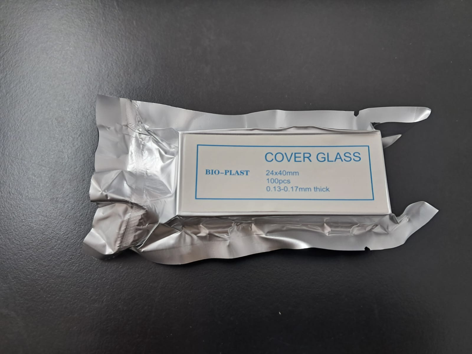 985TYI-2440C - Cubreobjetos 24 x 40 - Con envoltorio de aluminio individual, envasados al vacío-image