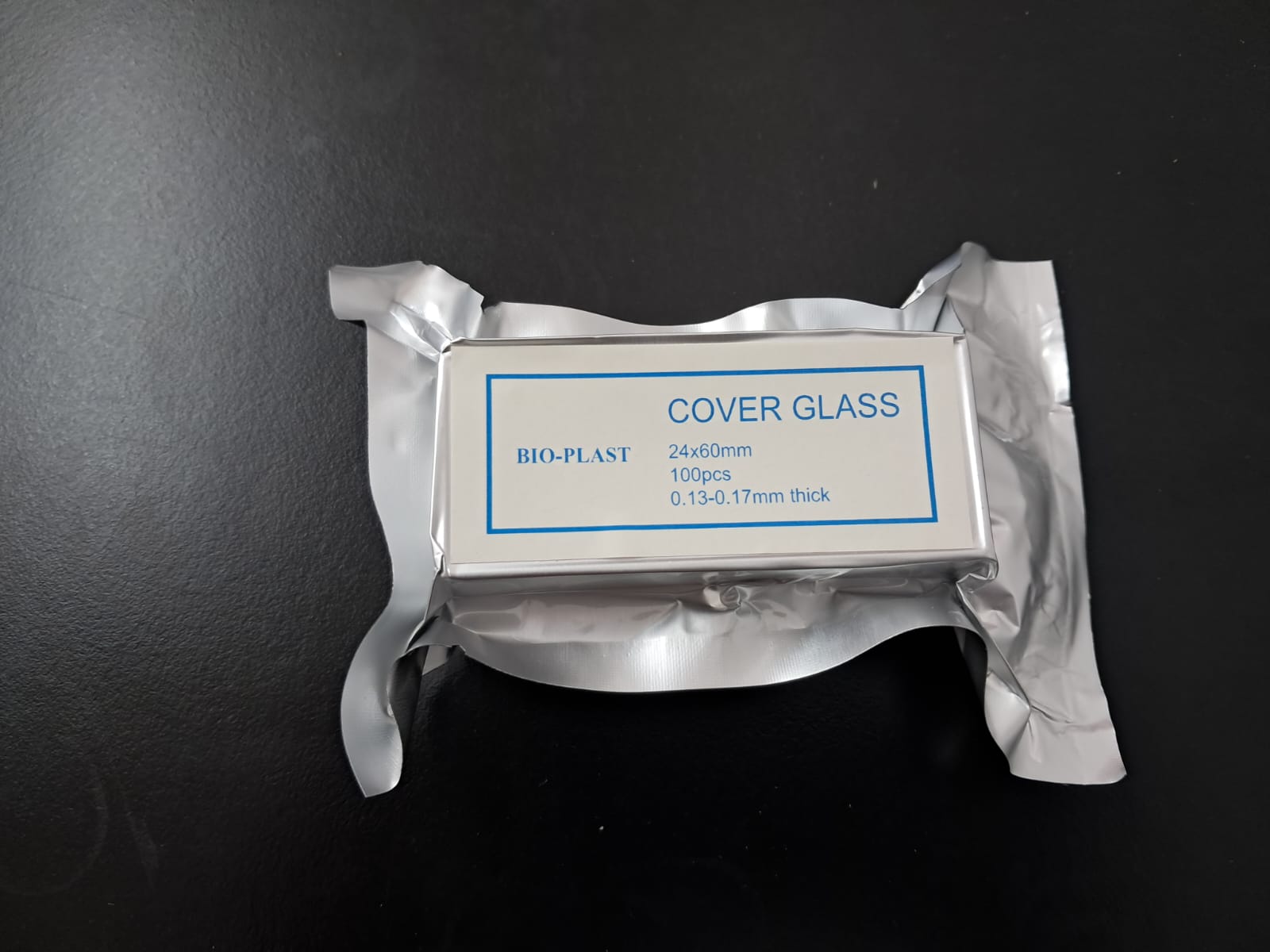 985TYI-2460C - Cubreobjetos 24 x 60 - Con envoltorio de aluminio individual, envasados al vacío-image