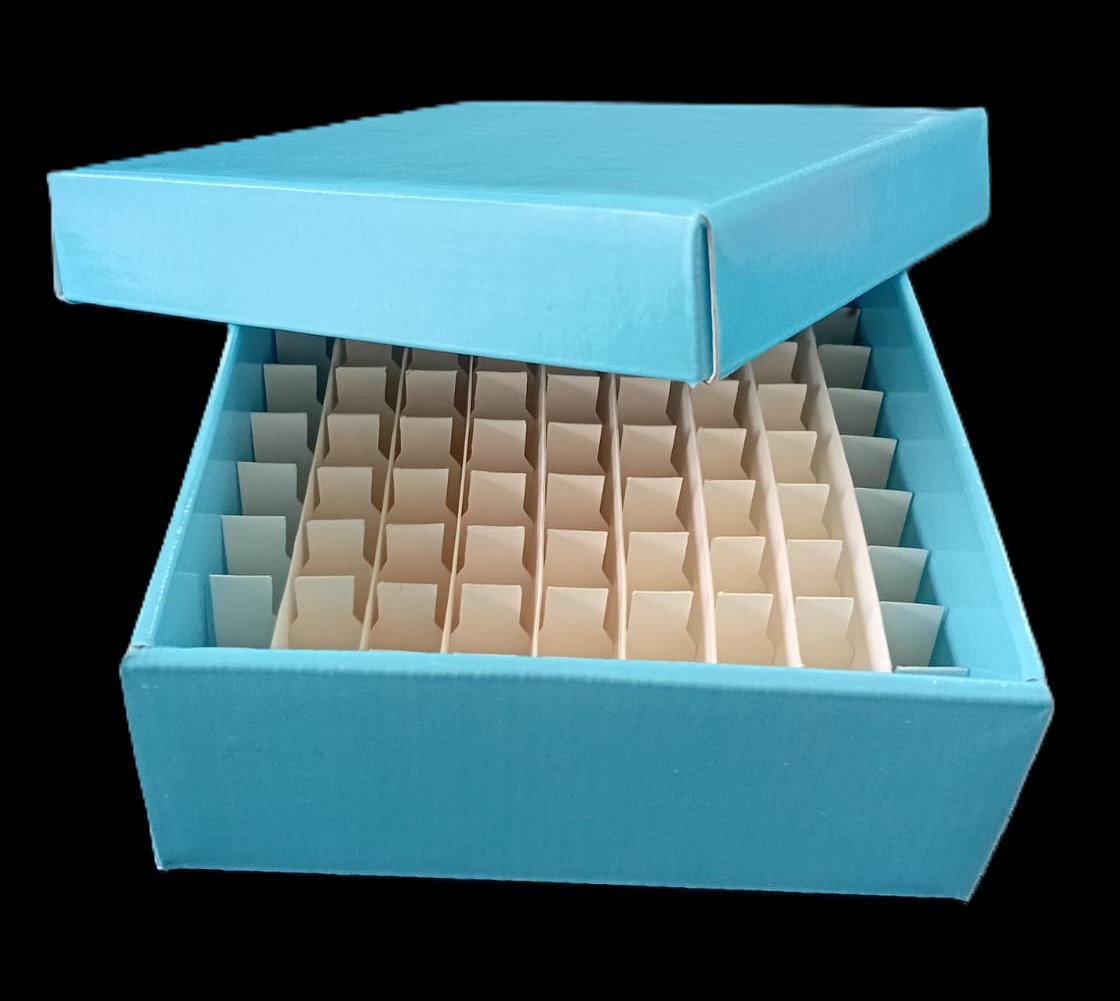 2850203 - Cajas de congelación en cartón tratado rígido 130 X 130 X 55 color celeste-image