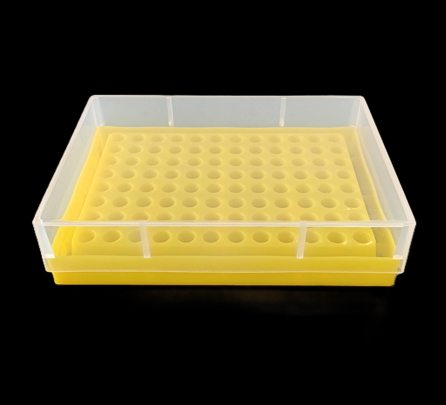 285TYA22 - Gradillas con tapa en PP autoclavable para 96 microtubos PCR 0,2 ml-image