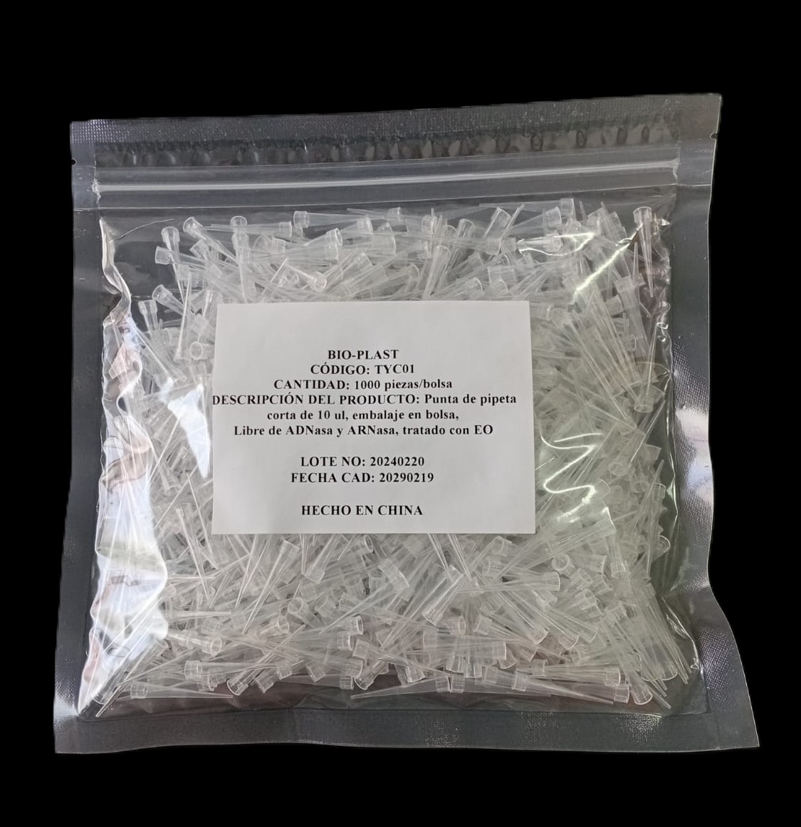 585TYC01-2 - TIPS DE 0,1-10 UL CORTO EN BOLSA-ESTERIL OE LIBRE DE DNA-image