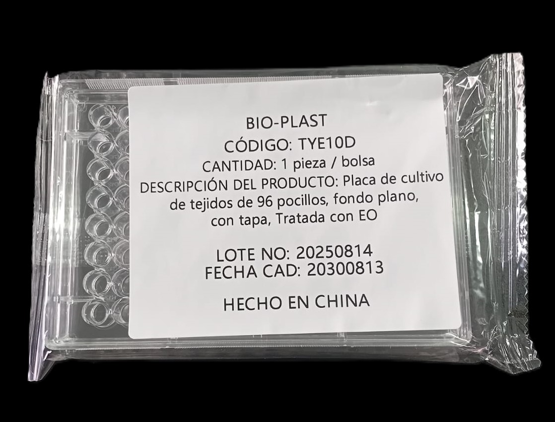 785TYE10D - Placas para MICROTITER 96 wells CON TAPA FONDO PLANO estériles OE envase individual-image